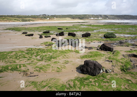 La baie de Port Eynon Gower Wales UK Banque D'Images