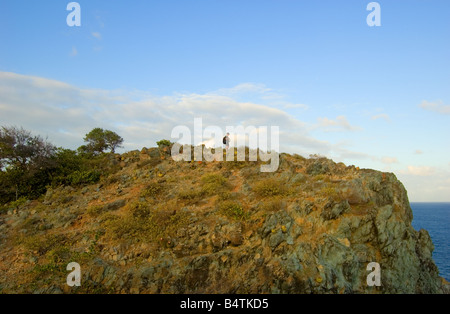 Ram's Head Trail Bluff St. John USVI Banque D'Images