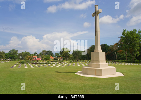 Tombes de guerre des alliés de la Seconde Guerre mondiale sur l'île de Labuan Malaisie Sabah Banque D'Images