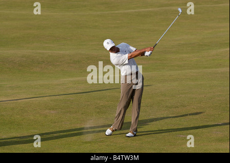 Tiger Woods le golfeur No 1 mondes en action à St Andrews la maison du golf Banque D'Images