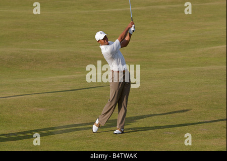 Tiger Woods le golfeur No 1 mondes en action à St Andrews la maison du golf Banque D'Images