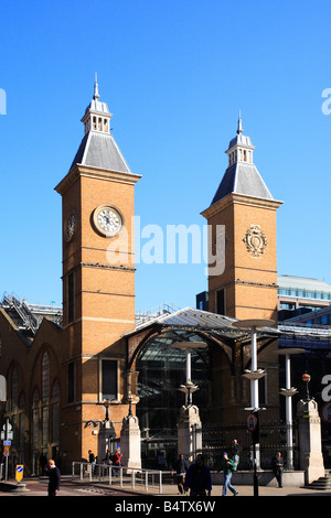 La gare de Liverpool Street, la City de Londres en Angleterre Banque D'Images