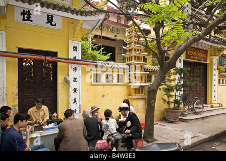 Street Cafe Hanoi Vietnam Banque D'Images