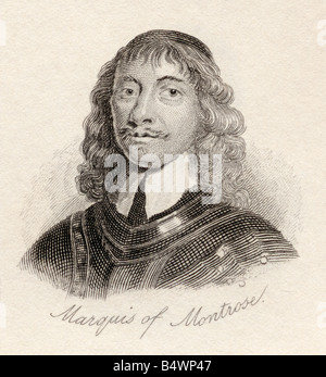 James Graham, 1st marquis et 5th comte de Montrose, 1612 - 1650. Noble écossais, poète et soldat, lieutenant, vice-roi et capitaine général Banque D'Images