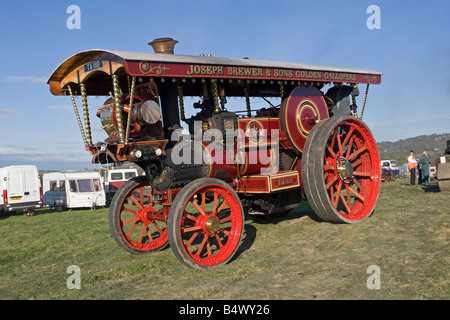 Burrell traction à vapeur locomotive routière Joseph Brasseur TA 1118 Rally 2008 l'Hippodrome de Cheltenham UK Banque D'Images