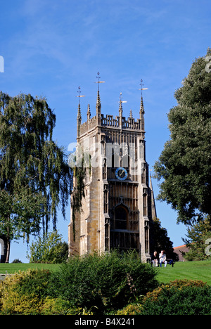 Clocher de l'abbaye, Evesham, Worcestershire, Angleterre, RU Banque D'Images