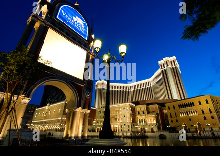 Le Venetian Casino et l'hôtel (Resort), à Macao, Chine Banque D'Images