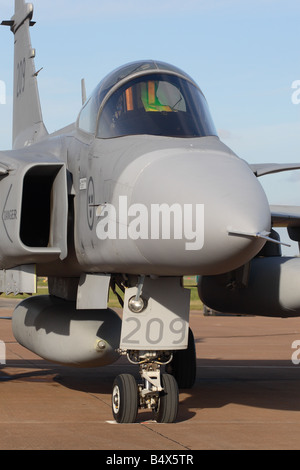 Saab JAS 39 Gripen C'Armée de l'air suédoise jet avion de chasse Banque D'Images