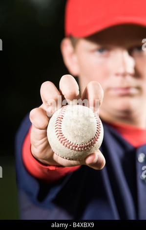 Holding ball Baseball Banque D'Images