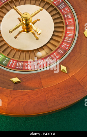 Close up of spinning roulette wheel Banque D'Images