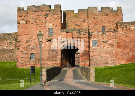 Le château de Carlisle Gate House. Carlisle, Cumbria, Angleterre, Royaume-Uni. Banque D'Images