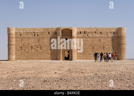 Qasr Al Kharraneh dans la route des châteaux de la Jordanie Banque D'Images
