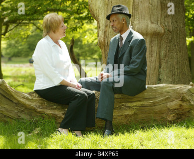 Mère de Mary Anne leneghan Susan Harris avec le père de Tony thomas adrian thomas Mai 2006 Mai 2006 Banque D'Images