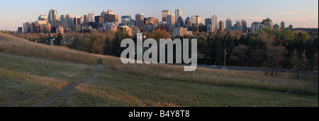 Le centre-ville de Calgary, Alberta panorama Banque D'Images