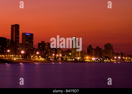 Skyline, Durban, Kwazulu-Natal, Afrique du Sud Banque D'Images