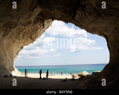 Cala Goloritze au Golf d'Orosei, Sardaigne Banque D'Images