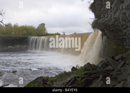 Cascade de Jagala Parc national de Lahemaa Estonie Banque D'Images