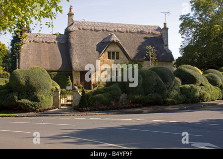 Cotswold Cottage de chaume, Chipping Campden, UK Banque D'Images