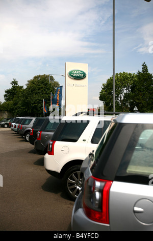 Concessionnaire land rover avant-cour Banque D'Images