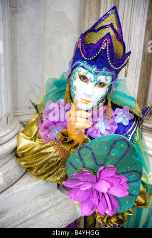 Beau masque de Venise Italie Banque D'Images