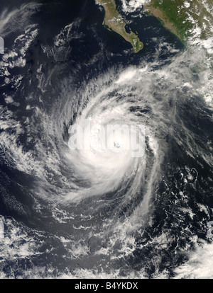 L'ouragan Norbert, au sud de Baja California, USA Banque D'Images