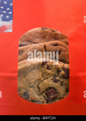 Sac de lait au chocolat Banque D'Images