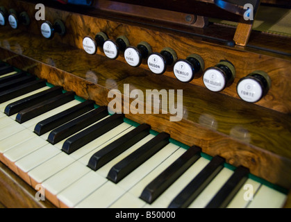 Arrêts de l’orgue Banque D'Images