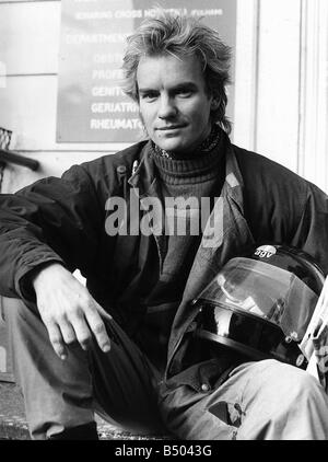 Le chanteur Sting Police groupe pop avec aka Gordon Sumner 1984 Banque D'Images