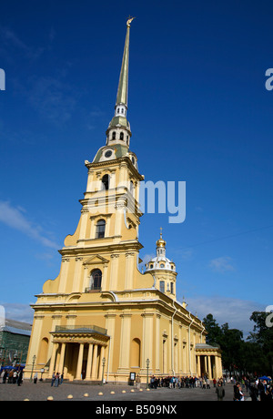 Août 2008 - La cathédrale de SS Pierre et Paul dans la forteresse Pierre et Paul St Petersburg Russia Banque D'Images