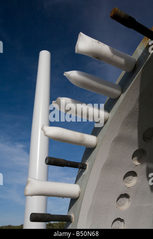 Wind turbine prêt à être assemblés Banque D'Images