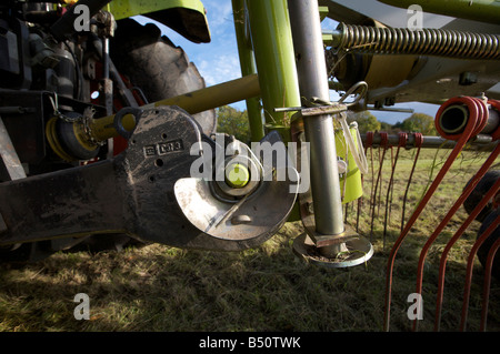 Attelage trois points à l'arrière du tracteur Claas Ares 697 ATZ Banque D'Images