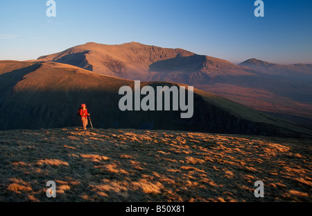 De Snowdon Foel Goch au nord du Pays de Galles Snowdonia Banque D'Images