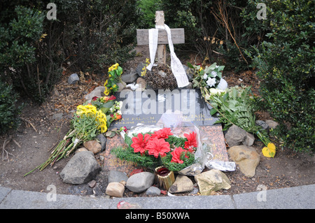 Le monument aux victimes du communisme, de la Place Venceslas, à Prague, République Tchèque Banque D'Images