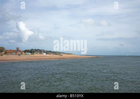 La plage et le front de mer d'Exmouth Devon West Country England UK Royaume-Uni GB Grande-bretagne Îles britanniques Europe EU Banque D'Images