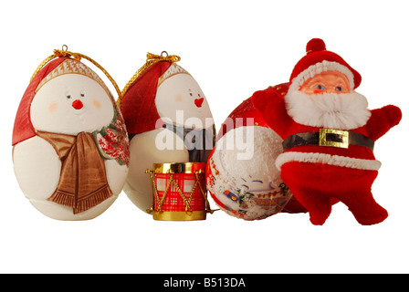 Préparation pour les vacances de Noël décorations de noël close up Banque D'Images