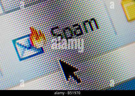 Filtre de spam sur le site de messagerie Internet Banque D'Images