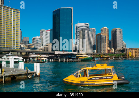 Bateau TAXI CIRCURLAR QUAY NEW SOUTH WALES AUSTRALIE Banque D'Images