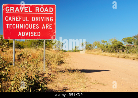 Road Sign, Duncan Road, Territoire du Nord, Australie Banque D'Images