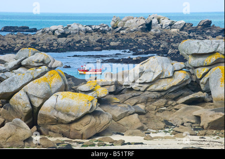 Mer à Brignonan la peste dans le Finistère en Bretagne en France Banque D'Images