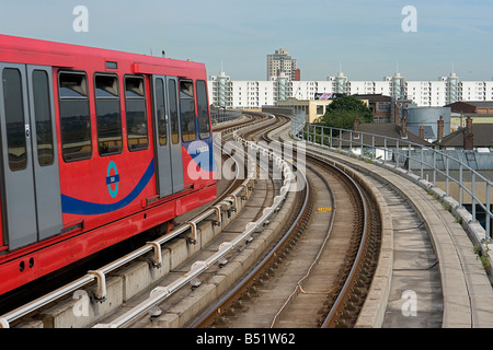 Canning Town East London - sur le DLR (Docklands Light Railway) Banque D'Images