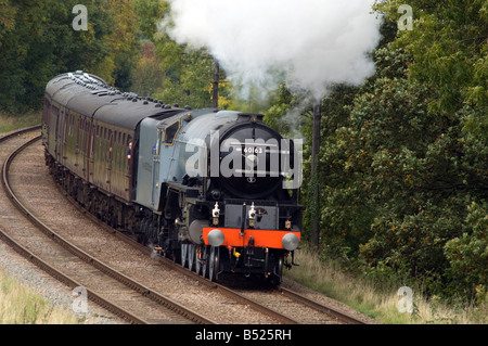 A1 Pacifique 60163 Tornado est la première machine à vapeur de la ligne principale à être construit en Grande-Bretagne en 50 ans. Banque D'Images