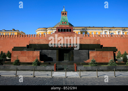 Le mausolée de Lénine (1924) à la place Rouge à Moscou, Russie Banque D'Images