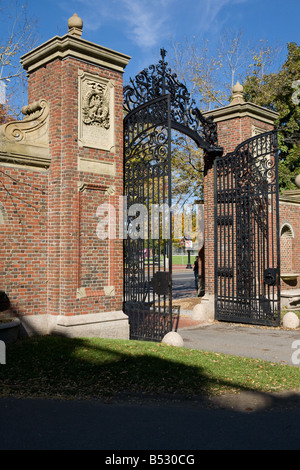 Johnston Gate Harvard University Cambridge, Massachusetts Banque D'Images