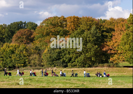 Couleurs d'automne dans la région de Hampstead Heath London United Kingdom Banque D'Images