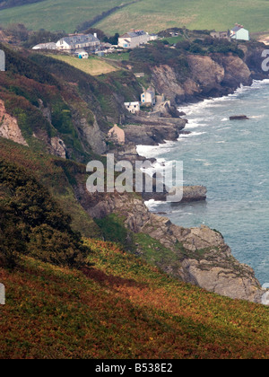 Démarrage Hallsands Bay, South Devon, UK Banque D'Images