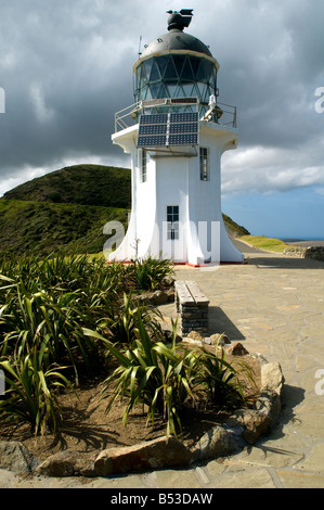 Le phare de Cape Reinga, Te Rerenga Wairua (le lieu des esprits bondissant), Île du Nord, Nouvelle-Zélande Banque D'Images