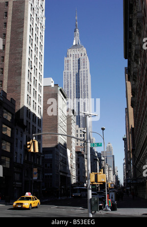 À la nord en haut de Broadway E26th Street à Manhattan, New York Banque D'Images