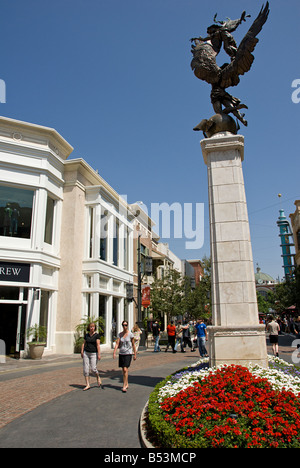 L'esprit de Los Angeles statue Grove Shopping Centre District fairfax Los Angeles CA Banque D'Images