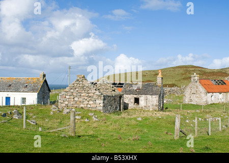 Croft Maisons à Clerkhill Crask Bettyhill Sutherland Scottish Highlands Scotland UK 1037 SCO Banque D'Images