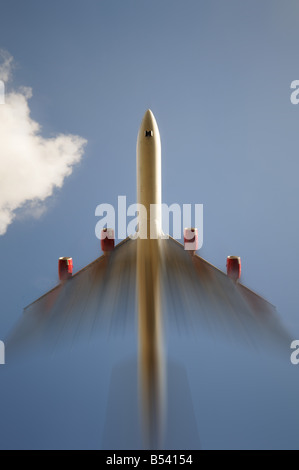 En venant de l'avion à atterrir à l'aéroport Heathrow de Londres Angleterre Royaume-Uni Grande-Bretagne Banque D'Images